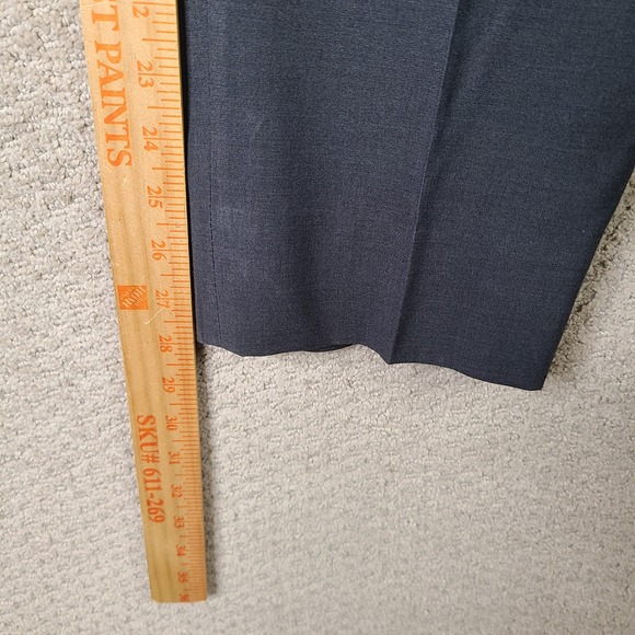 Combatant Gentlemen Pants Mens 34x30 (35x28) Gray Wool Blend Trouser Flat Front - Picture 7 of 10